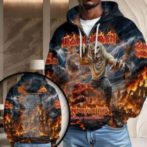 Iron Maiden 2026 World Tour 3D Unisex Waffle Hoodie - HOATT20107