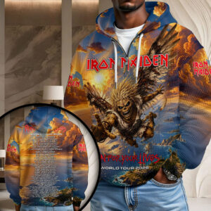 Iron Maiden 2026 World Tour 3D Unisex Waffle Hoodie - HOATT20108