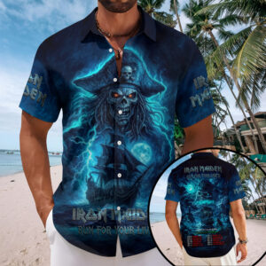 Iron Maiden 2026 World Tour Short Sleeve Button-Down Shirt –  TMTHU8090
