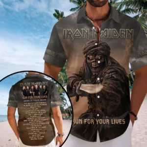 Iron Maiden 2026 World Tour Short Sleeve Button-Down Shirt - TMTHU8812