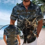Iron Maiden 2026 World Tour Short Sleeve Button-Down Shirt – TMTHU8814