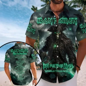 Iron Maiden 2026 World Tour Short Sleeve Button-Down Shirt - HOATT20564