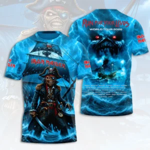 Iron Maiden 2026 World Tour 3D Apparel - HOATT20529