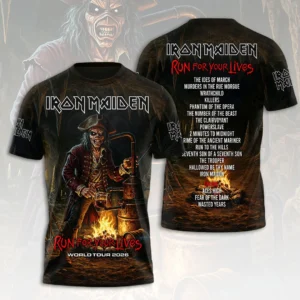 Iron Maiden 2026 World Tour 3D Apparel - HOATT20560