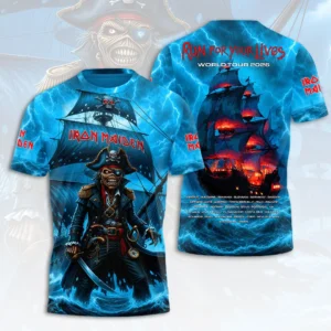 Iron Maiden 2026 World Tour 3D Apparel - HOATT20565