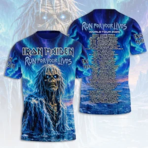 Iron Maiden 2026 World Tour 3D Apparel - HOATT20614