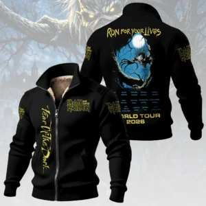 Iron Maiden 2026 World Tour Thick Knit Fleece Jacket - HOATT20508