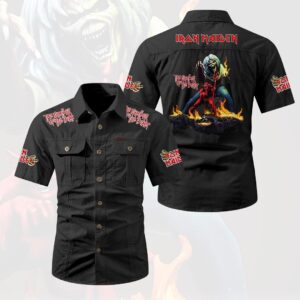 Iron Maiden 2D Short Sleeve Mechanic Shirt - HOATT20168