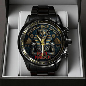 Iron Maiden 50 Years Anniversary Black Stainless Steel Watch - TANTN24686