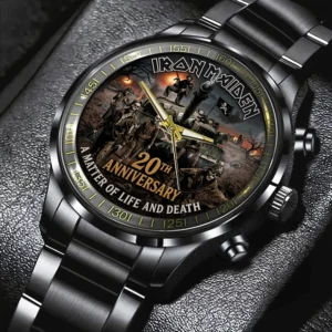 Iron Maiden: A Matter of Life and Death 20th Anniversary Black Stainless Steel Watch - TMTHU8855