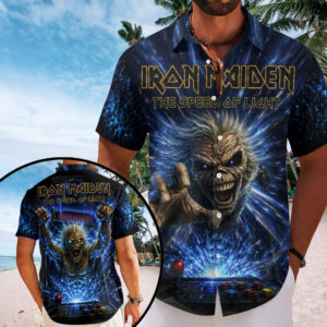 Iron Maiden Short Sleeve Button-Down Shirt – TMTHU7997