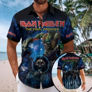 Iron Maiden Short Sleeve Button-Down Shirt - TMTHU8661