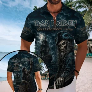 Iron Maiden Short Sleeve Button-Down Shirt - TMTHU8698