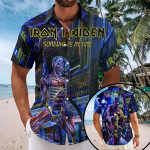 Iron Maiden Short Sleeve Button-Down Shirt - TMTHU8722