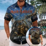 Iron Maiden Short Sleeve Button-Down Shirt – TMTHU8729