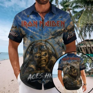 Iron Maiden Short Sleeve Button-Down Shirt - TMTHU8729