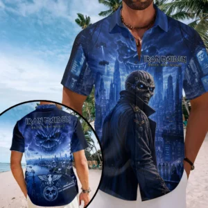 Iron Maiden Short Sleeve Button-Down Shirt - TMTHU8803