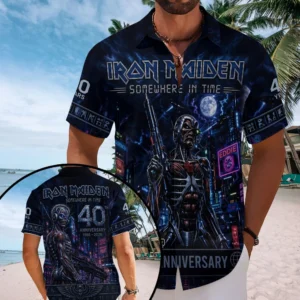 Iron Maiden Short Sleeve Button-Down Shirt - TMTHU8865