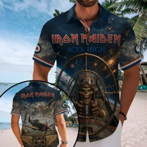 Iron Maiden Short Sleeve Button-Down Shirt - TMTHU8906
