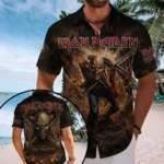 Iron Maiden Short Sleeve Button-Down Shirt – TMTHU8952