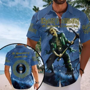 Iron Maiden Short Sleeve Button-Down Shirt - HOATT20654