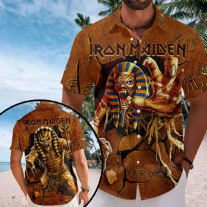 Iron Maiden Short Sleeve Button-Down Shirt - HOATT20735