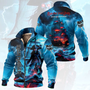 Iron Maiden Thick Knit Fleece Jacket - HOATT20228