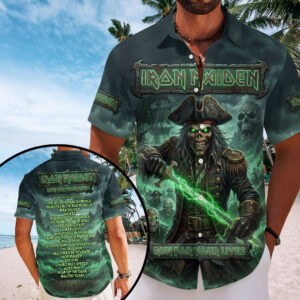 Iron Maiden World Tour 2026 Short Sleeve Button-Down Shirt – TMTHU7987