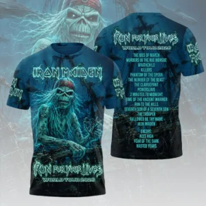 Iron Maiden 2026 World Tour 3D Apparel - HOATT20561