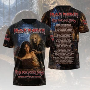 Iron Maiden 2026 World Tour 3D Apparel - HOATT20581