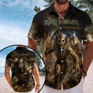 Iron Maiden Short Sleeve Button-Down Shirt –  HOATT20232