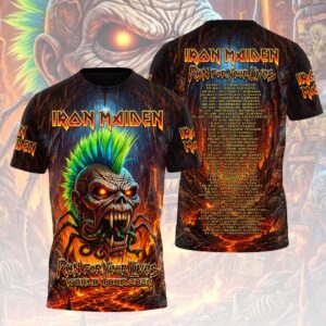 Iron Maiden 2026 World Tour 3D Apparel - HOATT20226
