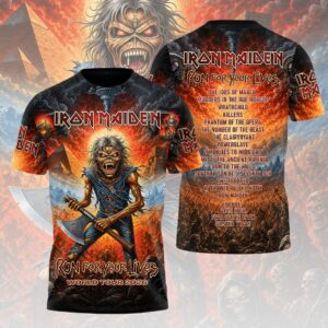 Iron Maiden 2026 World Tour 3D Apparel - HOATT20314