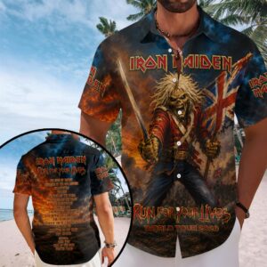 Iron Maiden 2026 World Tour Short Sleeve Button-Down Shirt – HOATT20002