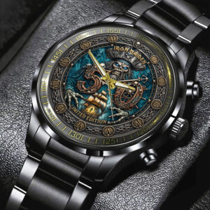 Iron Maiden 50th Anniversary Black Stainless Steel Watch - TMTHU8031