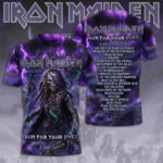 Iron Maiden World Tour 2026 3D Apparel – TMTHU8040
