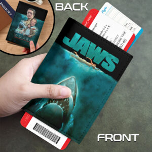 Jaws Leather Passport Cover - HOATT20157
