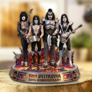 KISS Destroyer 50th Anniversary 2026 Custom Shape Acrylic Plaque - TMTHU7970
