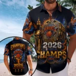 New York Knicks NBA Champions 2026 Short Sleeve Button-Down Shirt – TMTHU8917