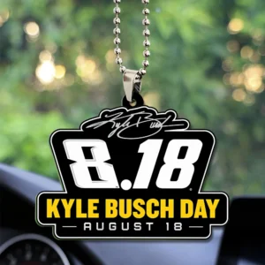 Kyle Busch Custom shape 2-sided Acrylic Car Ornament - GNE8217