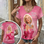 Marilyn Monroe 100th Anniversary 3D Women’s V-Neck T-Shirt – HOATT20038