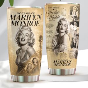Marilyn Monroe 100th Anniversary Tumbler Cup - HOATT20081