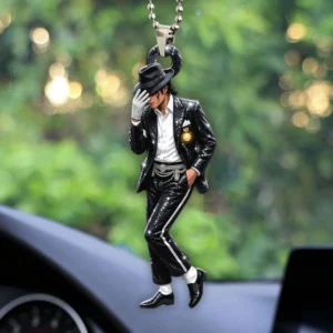 Michael Jackson Custom shape 2-sided Acrylic Car Ornament - HOATT20452