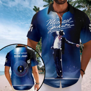Michael Jackson Short Sleeve Button-Down Shirt - HOATT20200