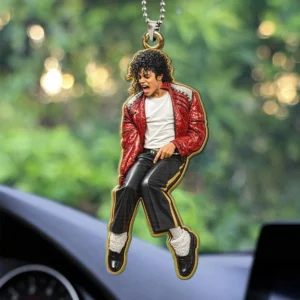 Michael Jackson Custom Shape 2-sided Acrylic Car Ornament - HOATT20686