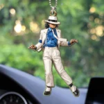 Michael Jackson Custom Shape 2-sided Acrylic Car Ornament – HOATT20649