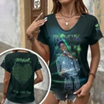 Michael Jackson 3D Women’s V-Neck T-Shirt – HOATT20644