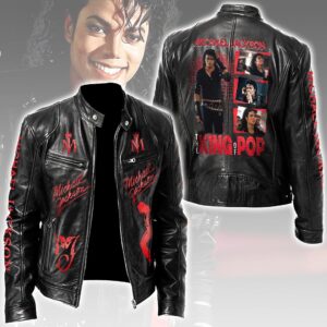 Michael Jackson Motorcycle Leather Jacket - HOATT20225