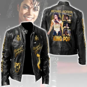 Michael Jackson Motorcycle Leather Jacket - HOATT20641