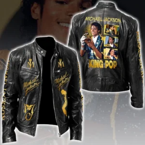 Michael Jackson Motorcycle Leather Jacket - HOATT20642